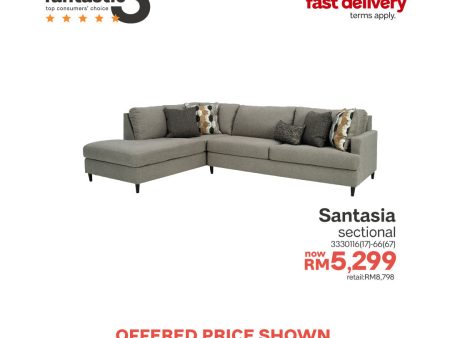 Santasia 2-Piece Sectional with Right Chaise Online now