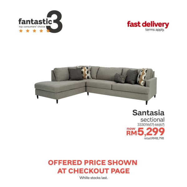 Santasia 2-Piece Sectional with Right Chaise Online now