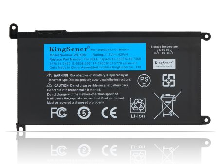 KingSener WDXOR Laptop Battery Replacement For Dell Inspiron 14 7000 5567 7560 5767 7472 7460-d1525s 7368 7378 5565 latitude 3488 3580 WDX0R Cheap