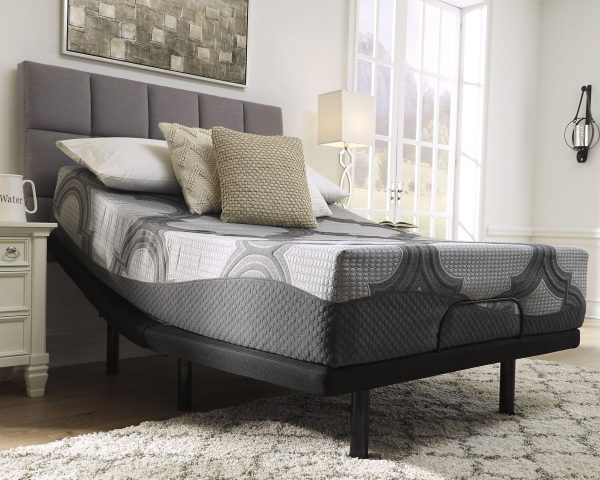 12 Inch Ashley Hybrid King Adjustable Base and Mattress For Cheap