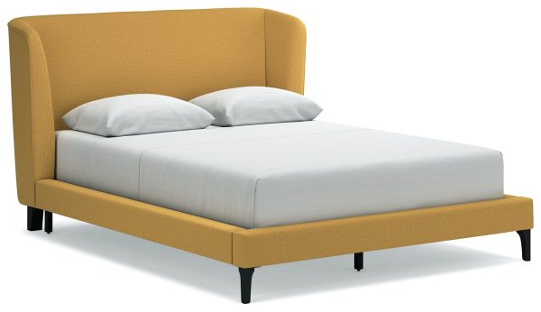 Maloken Queen Upholstered Bed with Roll Slats Online Sale