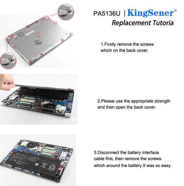 Kingsener 14.8V 52WH PA5136U-1BRS Laptop Battery for Toshiba Portege Z30 Z30-A Z30-A12U Z30-AK04S Z30-A1301 Z30-B K10M Z30-C PA5136U Online Sale