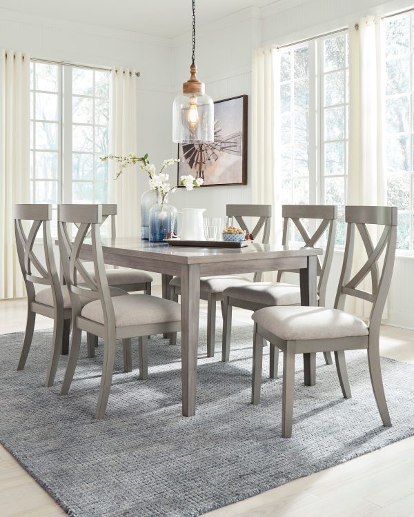 Parellen Dining Table and 6 Chairs Fashion