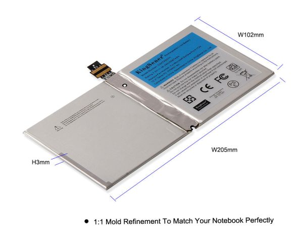 KingSener G3HTA027H DYNR01 Laptop Battery For Microsoft Surface Pro 4 1724 12.3 inch Tablet 7.5V 38.2WH 5087mAh Online now