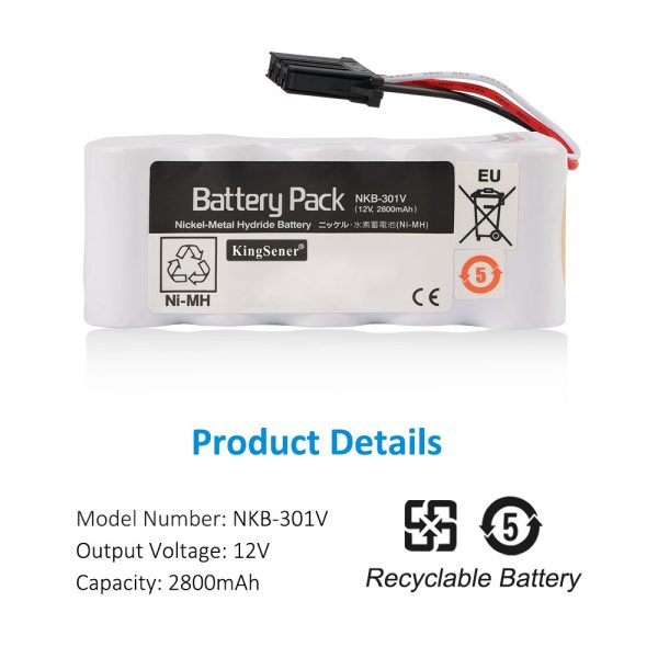 NKB-301V Battery Pack For NIHON KOHDEN TEC-7721 TEC-7621C TEC-7631C TEC-5500 ECG-1350P 1350C 2350 ECG-7600 7700 TEC-5600 TEC-7621K Defibrillator Battery Online now