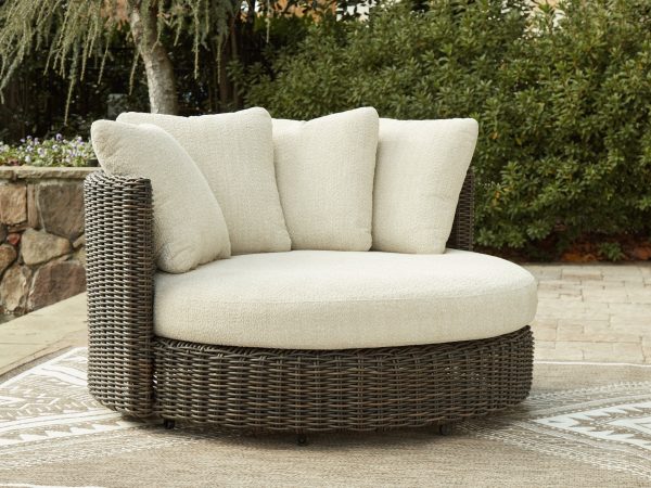 Kimora Outdoor Swivel Lounge Chair with Cushion Online Hot Sale