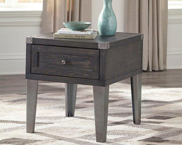 Todoe End Table with USB Ports & Outlets For Cheap