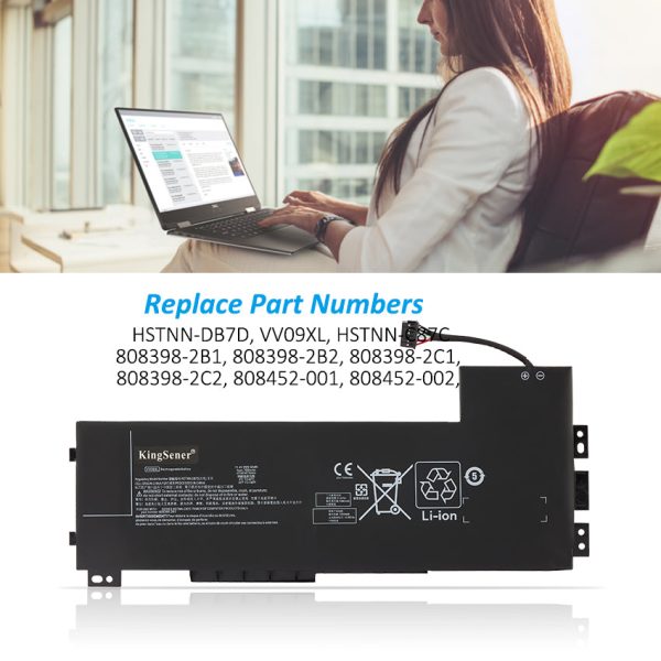 Kingsener VV09XL Laptop Battery For HP ZBook 15 G3 G4 Series Notebook HSTNN-DB7D HSTNN-C87C 808398-2C2 808398-2C1 808452-005 808452-001 11.4V 90Wh Online Hot Sale