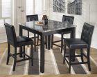 Maysville Counter Height Dining Table and Bar Stools (Set of 5) Online Sale