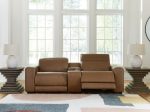 Magic Man Power Reclining Sectional Loveseat with Console Supply