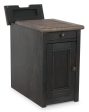 Tyler Creek Chairside End Table with USB Ports & Outlets Fashion