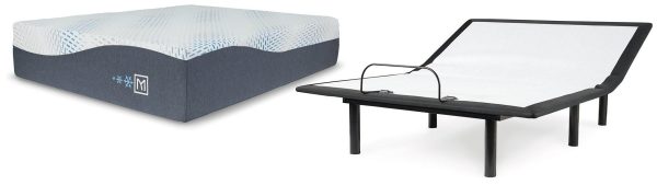 Millennium Luxury Gel Memory Foam Mattress and Base Set For Sale