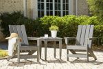 Visola Outdoor Adirondack Chair Set with End Table Cheap