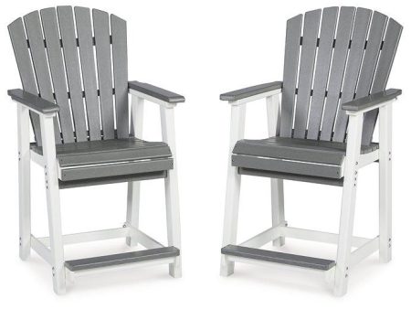 Transville Outdoor Counter Height Bar Stool (Set of 2) Discount