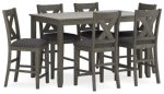 Caitbrook Counter Height Dining Table and Bar Stools (Set of 7) For Cheap