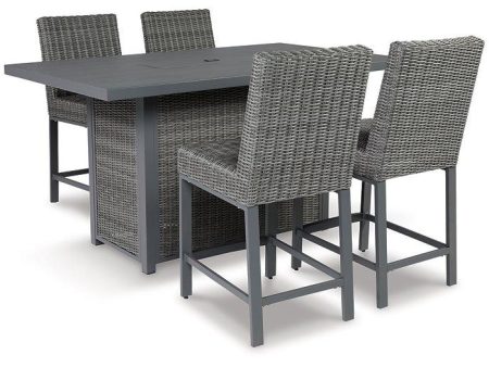 Palazzo Outdoor Counter Height Dining Table with 4 Barstools Discount