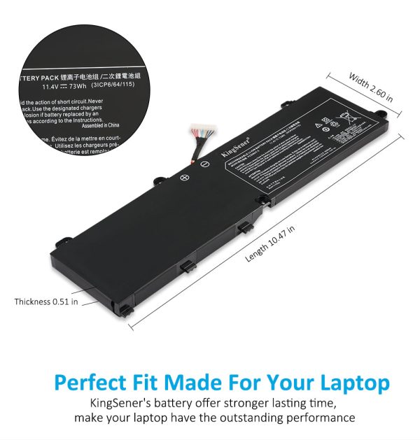 PC50BAT-3 Laptop Battery For SCHENKER Key 15 Comet Lake Key 15 Gaming For Cheap