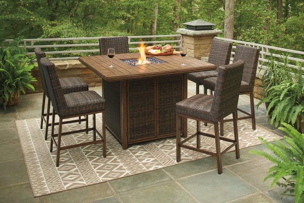 Paradise Trail Outdoor Bar Table Set For Cheap