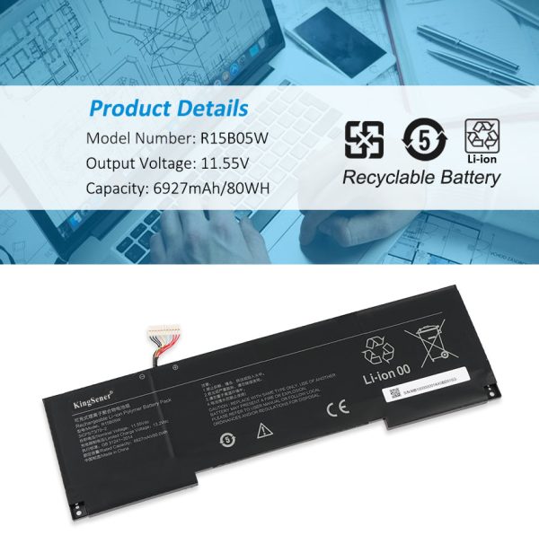 Laptop battery For Xiaomi Pro X15 R15B05W 31CP5 73 70-2 11.55V 6927mAh 80wh Cheap