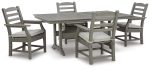 Visola Outdoor Dining Table with 4 Chairs Discount