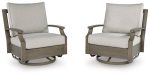 Rainier Ranch Outdoor Swivel Glider Chair with Cushion Online Hot Sale