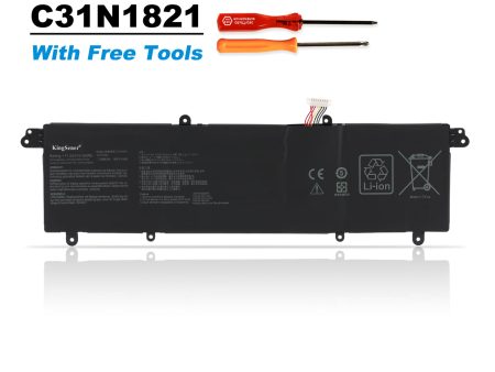 C31N1821 Kingsener Laptop Battery For ASUS ZenBook S13 UX392 UX392FA UX392FN UX392FN-XS71 Series Notebook 0B200-03210100 Online Hot Sale