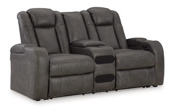 Fyne-Dyme Power Reclining Loveseat with Console Hot on Sale