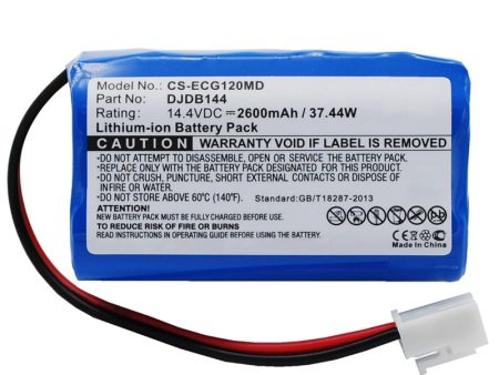 DJDB144 Battery For CMICS DJDB1200 ECG-11D DJDB dongjiang ECG-1220 3400mAh For Sale