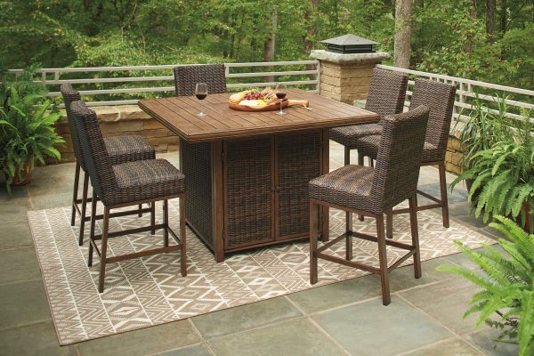 Paradise Trail Outdoor Bar Table Set For Cheap