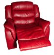 Noble House Oxblood Leather Rocking Recliner on Sale