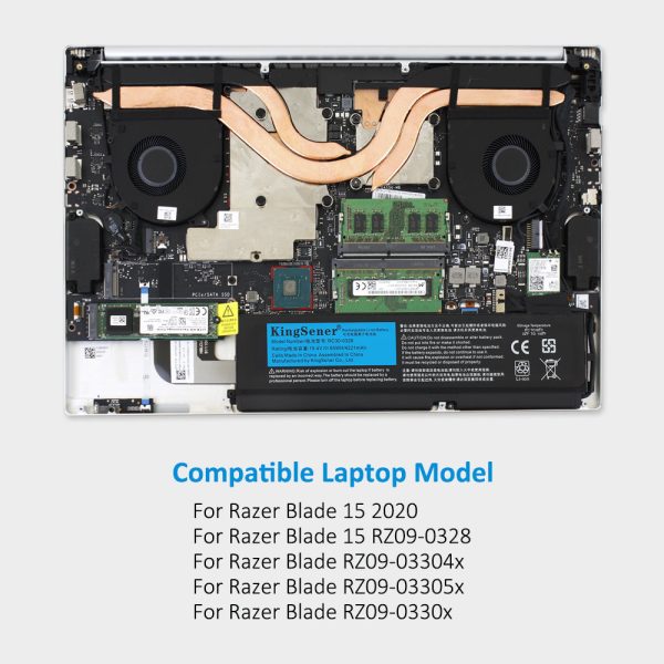 RC30-0328 Kingsener Laptop Battery for Razer Blade 15 2020 RZ09-0328 RZ09-03304x RZ09-03305x RZ09-0330x Sale