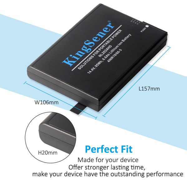 KingSener NL2024 NL2024HD Lithium lon Battery For INSPIRED ENERGY NL202X RH2024HD34 NL2024ED22 RH2024 Lasair III 5100 PMS Dust Particle Counter Online Hot Sale