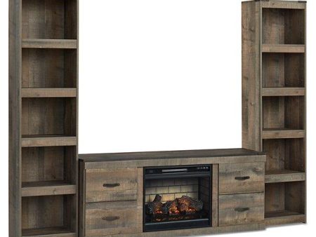 Trinell 3-Piece Entertainment Center with Electric Fireplace Discount