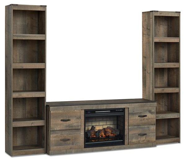 Trinell 3-Piece Entertainment Center with Electric Fireplace Discount