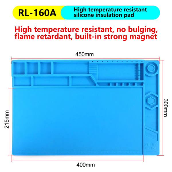 Phone Repair Magnetic Heat Insulation Silicone Pad Desk Work Mat   Repair Tool For Sale