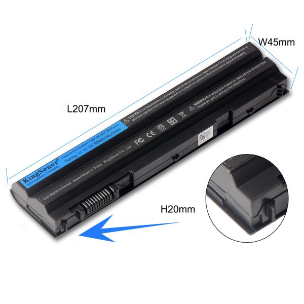 French Warehouse T54FJ Korea Cell Laptop Battery for Dell Latitude E6420 E6430 E6520 E6530 E5420  E5430 E5520 E5530 N3X1D Online Sale