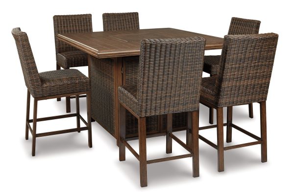 Paradise Trail Outdoor Bar Table Set For Cheap