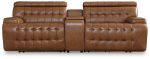 Temmpton Power Reclining Sectional Loveseat with Console Online