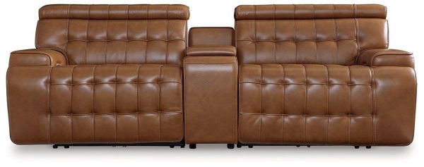 Temmpton Power Reclining Sectional Loveseat with Console Online