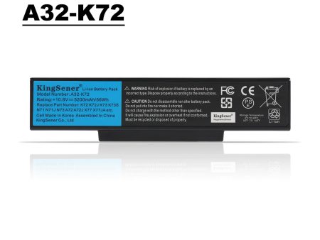 Kingsener A32-K72 Laptop Battery for ASUS k72y k73 k73b k73br k73by k73e k73j k73jk k73s k73Sd k73Sj k73Sm k73Sv Discount