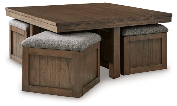 Boardernest Coffee Table with 4 Stools Online