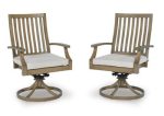 Rainier Ranch Outdoor Swivel Chair with Cushion (Set of 2) Discount