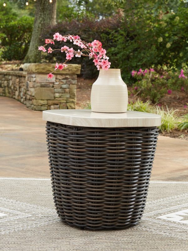 Kimora Outdoor End Table Online now