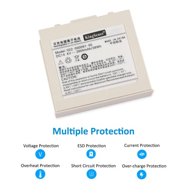 Replacement  Li-ion Battery For Comen C100 Moniteur patient cardiovasculaire battery 022-000091-00 Hot on Sale