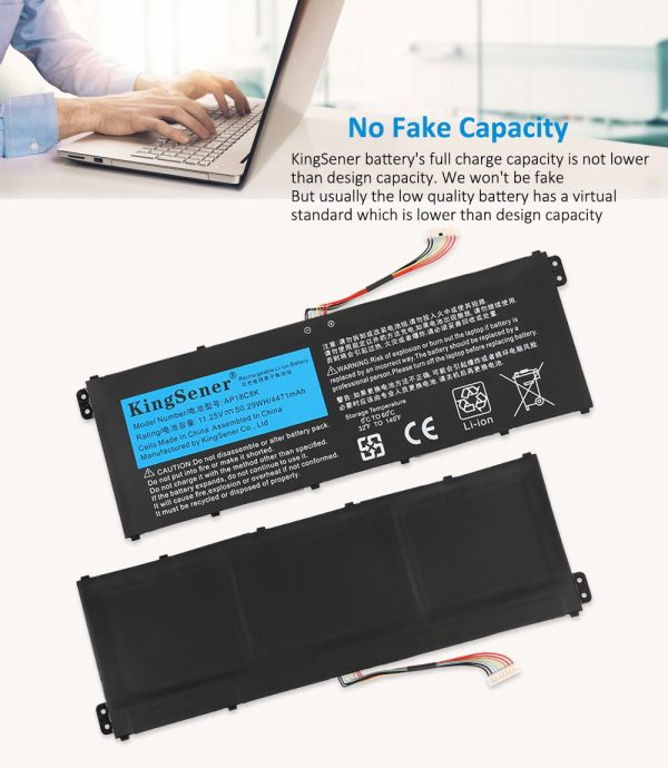 AP18C8K Kingsener Laptop Battery For Acer Aspire 5 A514-52 A514-52-58U3 Chromebook 314 C933 Swift 3 SF314-42 SF314-57 Series Notebook on Sale