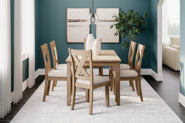 Sanbriar Dining Table and Chairs (Set of 7) Online Hot Sale