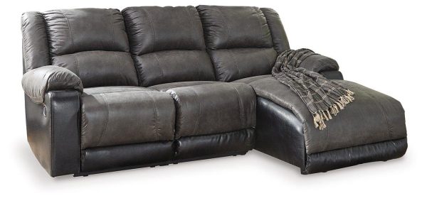 Nantahala 3-Piece Reclining Sectional with Chaise on Sale