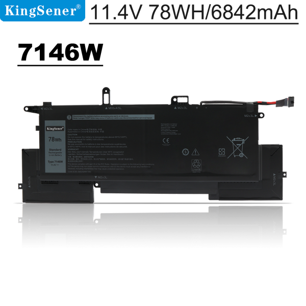 KingSener 7146W Laptop Battery For Dell Latitude 9410 02K0CK 0C76H7 P110G Supply