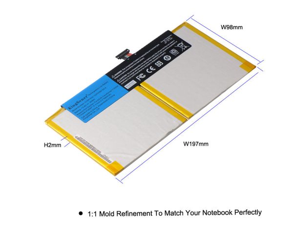 KingSener C12N1435 Laptop Battery For ASUS T100HA T100HA-FU006T 10.1-Inch 2 in 1 Touchscreen Tablet battery 3.8V 30WH Supply