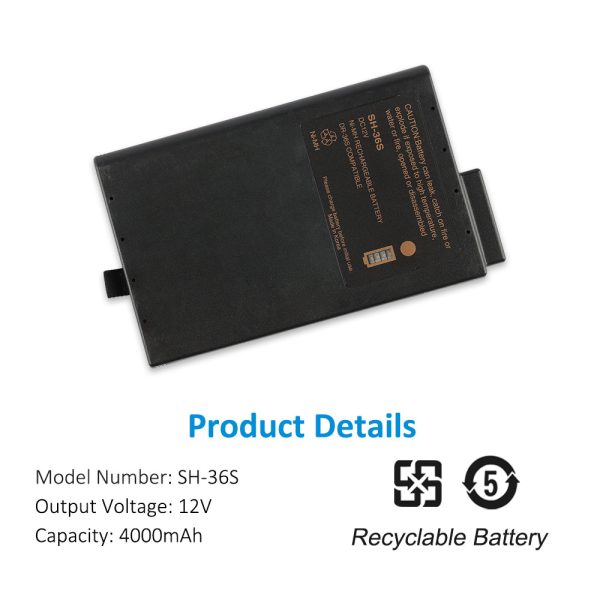 DR-36S SH-36S Replacement Battery For PHILIP M2 M3 M3046A M4, Ventrassist Artificial Heart 12V 4000mAh Fashion